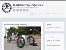 Tablet Screenshot of blacksparrowindustries.com